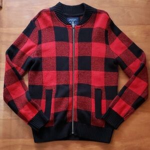 American Eagle Outfitters Lumberjack Plaid Sweater Jacket Size S